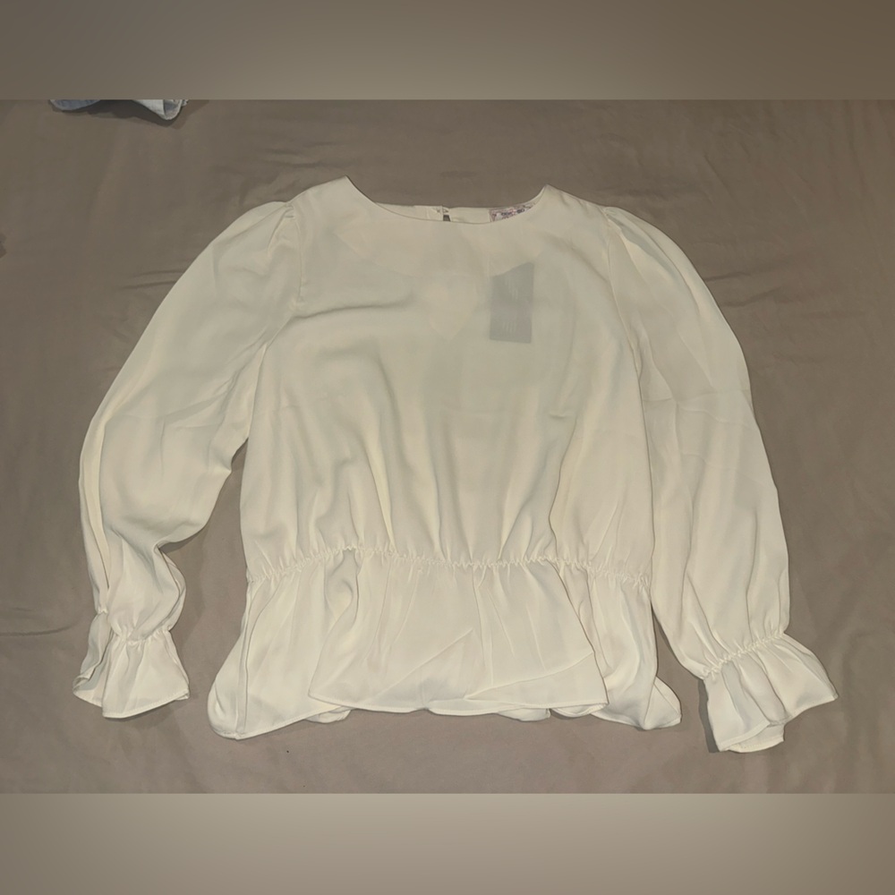 Elegant Cream Women's Top